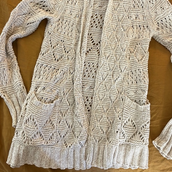 EUC Lucky Brand cream cardigan sz medium- #010 - Picture 2 of 8